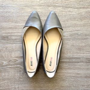 JustFab gray flats size 7.5